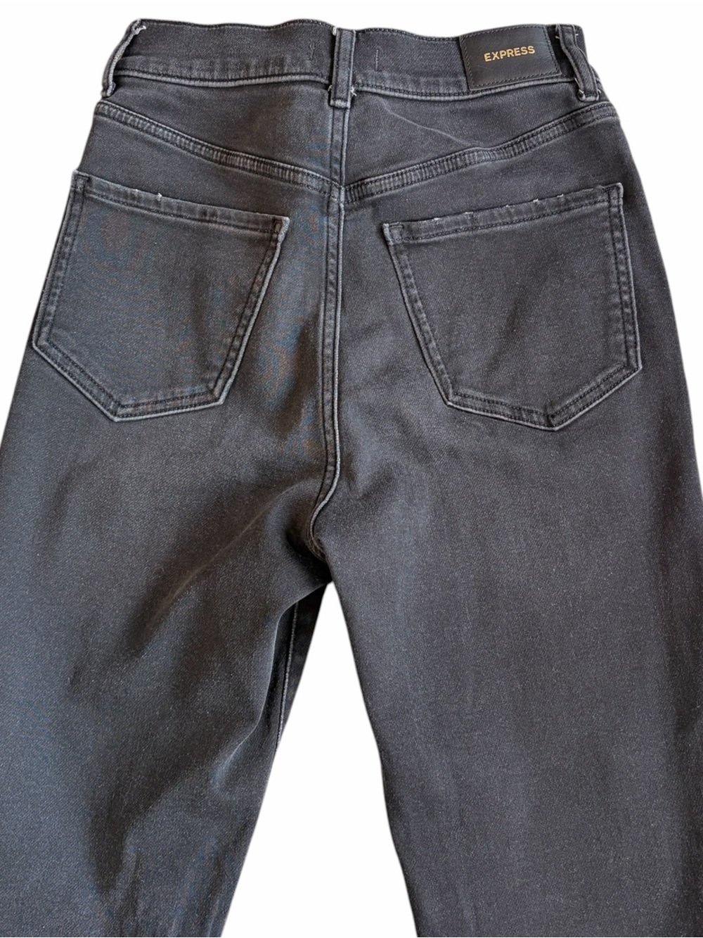 Express Women's Mom Jeans in Black - Picture 4 of 6
